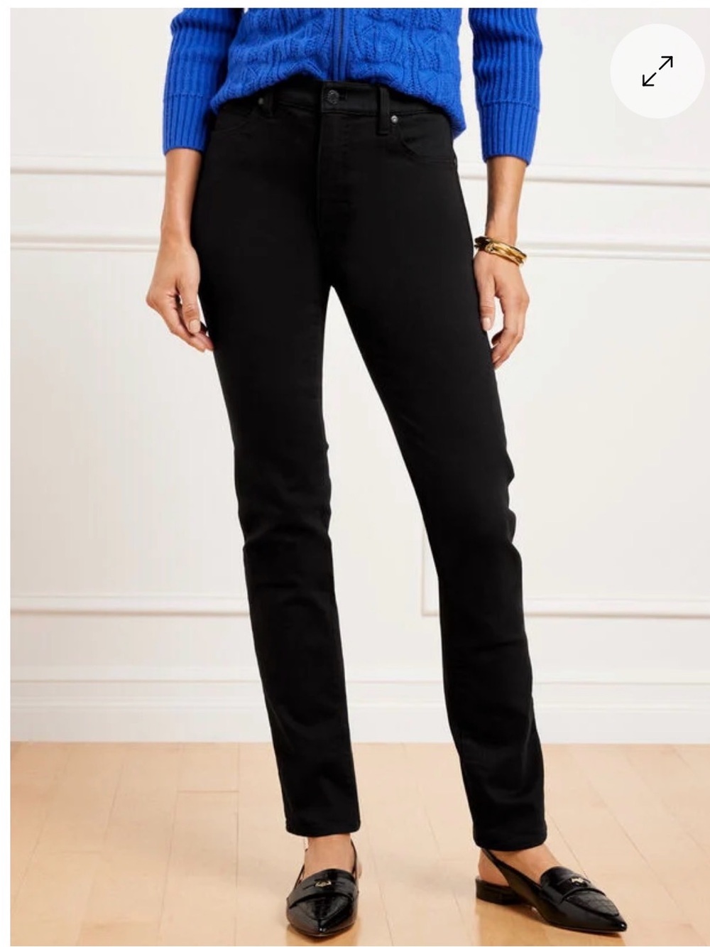 Talbots Black Straight-Leg Women's Jeans